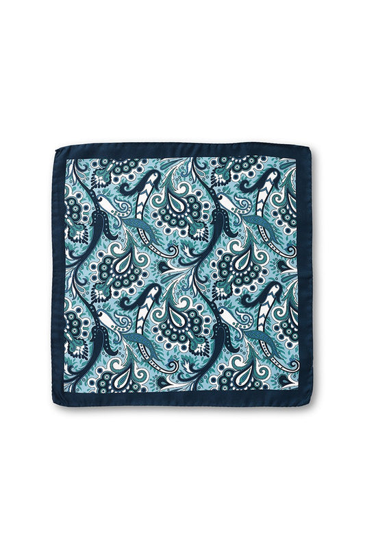 SPOT PAISLEY POCKET SQUARE