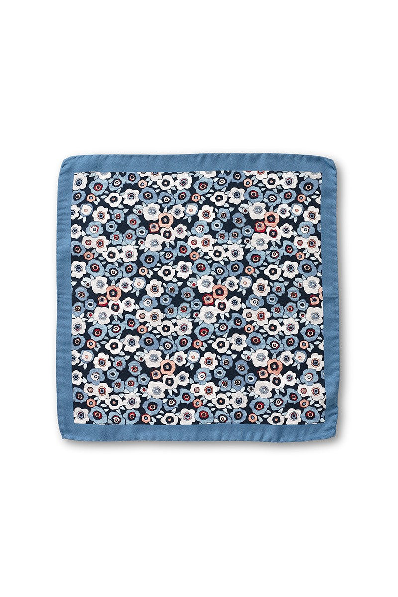 ABSTRACT FLORAL POCKET SQUARE