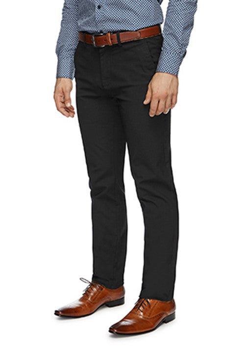 TWILL DRIVE CHINO FLP017 - BLACK