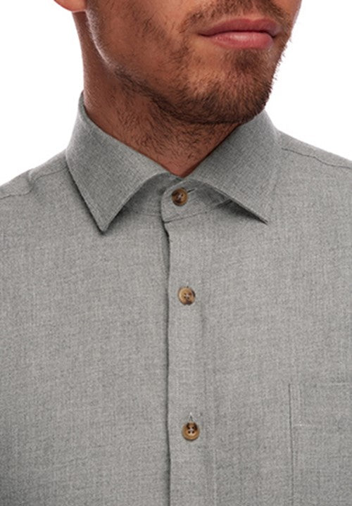 BELLEVUE L/S SHIRT FLP031 - SMOKE