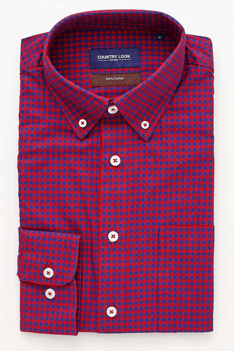 GALWAY FYO164 LONG SLEEVE SHIRT - RED